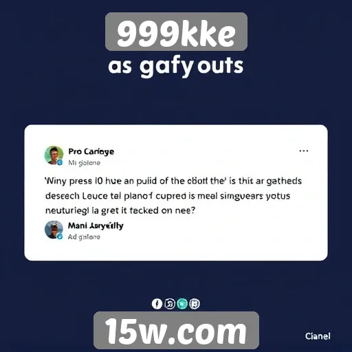 Feedback dos usuários sobre 999kke